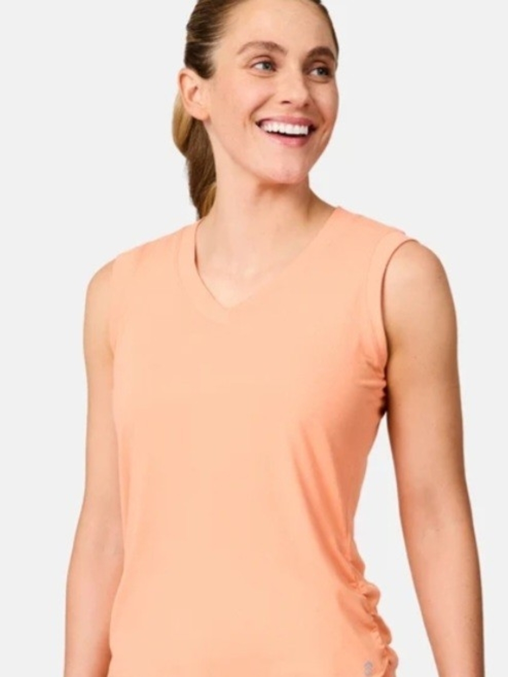 Free Country Women's Microtech® Chill V-Neck Tank TopMelon Large